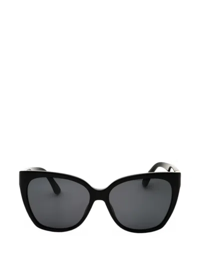 Moschino Eyewear Cat-eye-frame Sunglasses In 블랙