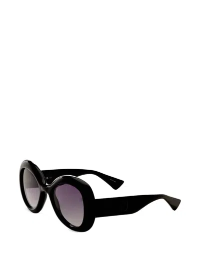 Moschino Eyewear Geometric-frame Sunglasses In Black