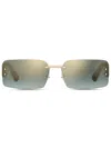 Moschino Eyewear Logo-plaque Sunglasses In Grey