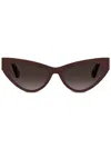 Moschino Eyewear Logo-plaque Sunglasses In Red