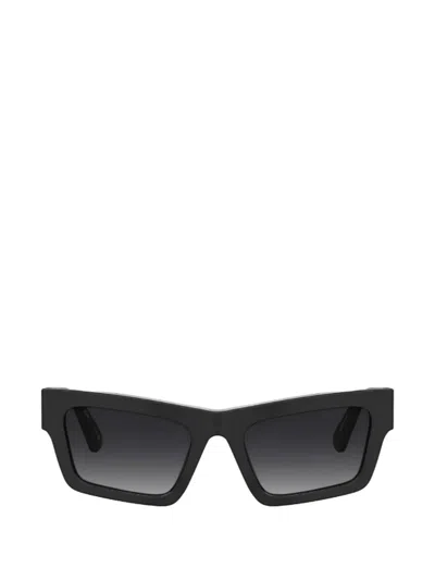 Moschino Eyewear Logo-plaque Rectangle-frame Sunglasses