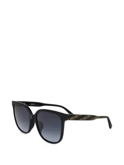 Moschino Eyewear Logo-print Square-frame Sunglasses In Pattern