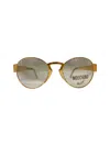 MOSCHINO EYEWEAR M08 - GOLD SUNGLASSES