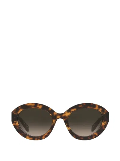 Moschino Eyewear Oval-frame Sunglasses In Brown