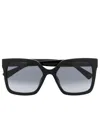 Moschino Eyewear Oversize-frame Sunglasses In Black