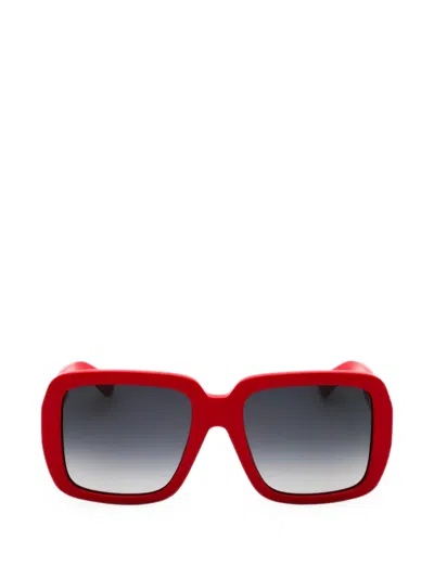 Moschino Eyewear Oversized Square-frame Sunglasses In Rot