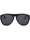 Moschino Eyewear Pilot-frame Sunglasses In Black