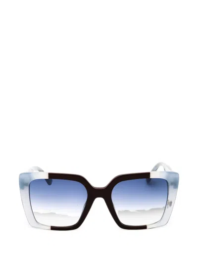Moschino Eyewear Square-frame Sunglasses In Braun
