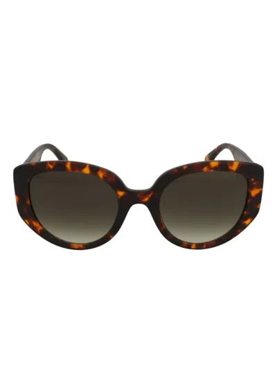 Moschino Eyewear Tortoiseshell Cat-eye Sunglasses