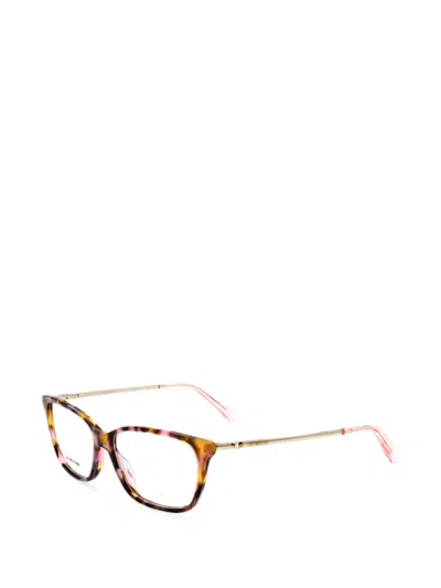 Moschino Eyewear Tortoiseshell-effect Cat-eye Glasses In Brown