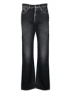 Moschino Straight Leg Trousers Featuring Five Pockets In Black