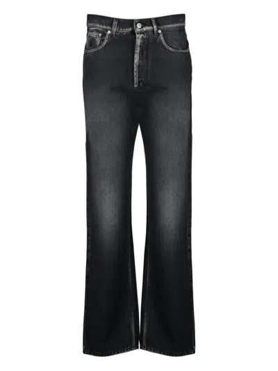 MOSCHINO FADED FIVE-POCKETS JEANS
