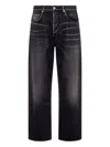 Moschino Cotton Denim Pants In Black