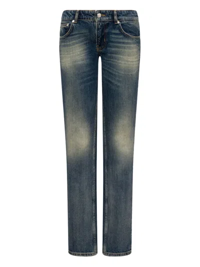 Moschino Faded Jeans In Blue