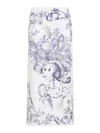 Moschino Olivia Poplin Skirt In White