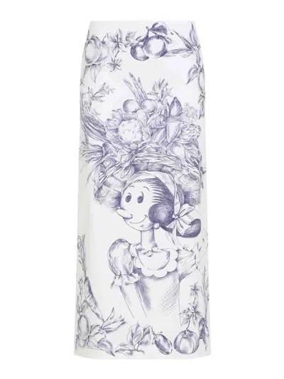 MOSCHINO PRINTED PENCIL SKIRT