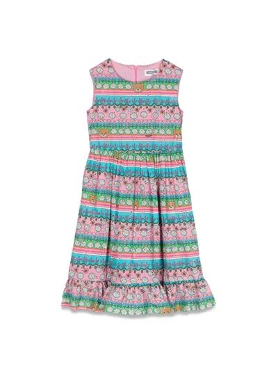 Moschino Fancy Sleeveless Dress In Multi