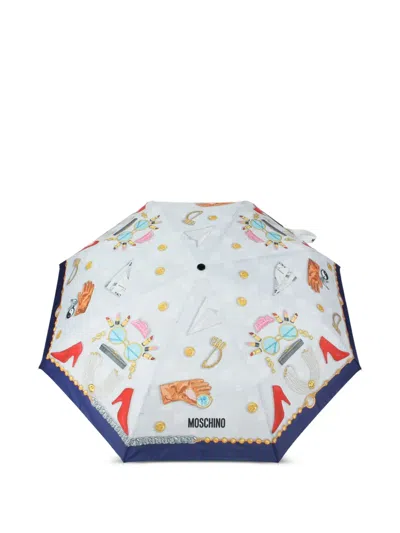Moschino Fashion-print Umbrella In White