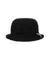 Moschino Faux Fur Bucket Hat In Black