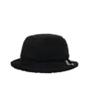 Moschino Faux Fur Bucket Hat In Black