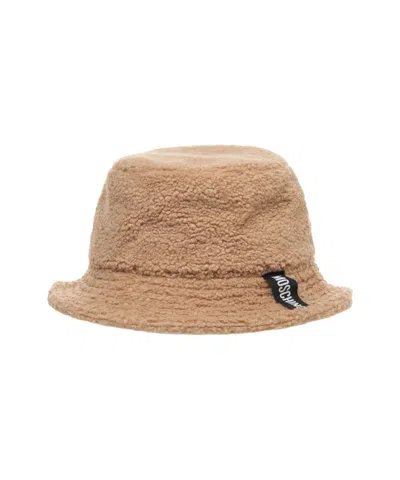 Moschino Faux Fur Bucket Hat In Brown