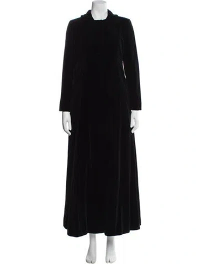 Pre-owned Moschino Faux Fur Coat In Black