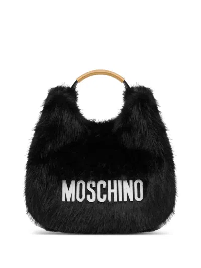 MOSCHINO FAUX-FUR TOTE BAG
