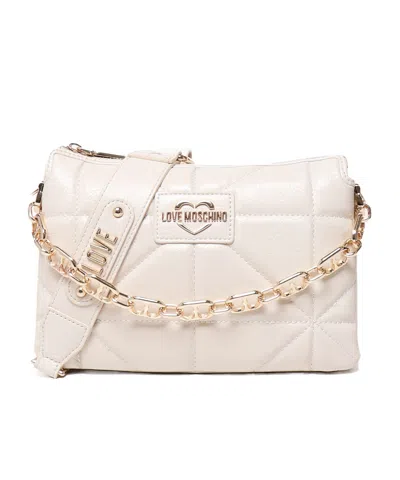 Moschino Faux-leather Cross Body Bag In Pink
