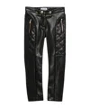 Moschino Faux-leather Trousers In Black