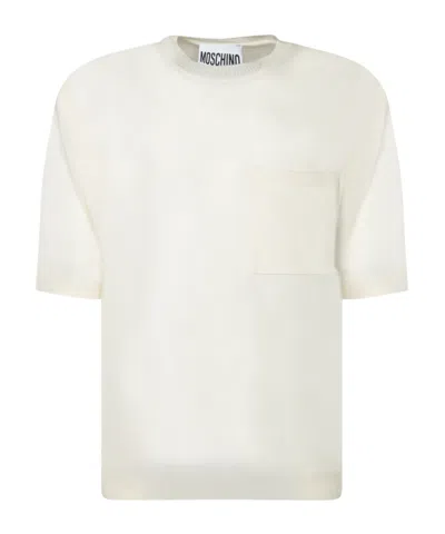 MOSCHINO MOSCHINO FINE-KNIT CREWNECK T-SHIRT