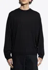 Moschino Wool And Silk Pullover Golden M In Black