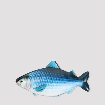 Moschino Fish Mini Handbag 37cm X 20cm X 2cm In Blue