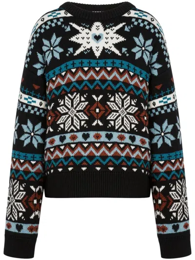 MOSCHINO FITTED WHITE LONG-SLEEVED SWEATER WITH MINIMALIST LOGO DETAIL