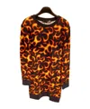 Moschino Flame Print Dress In Black