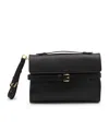 Moschino Strap Detail Top Handle In Black