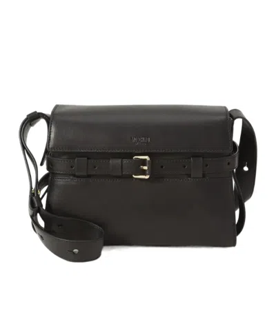 Moschino Flap Shoulder Bag In Black