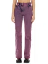 Moschino Flare Pant In Purple