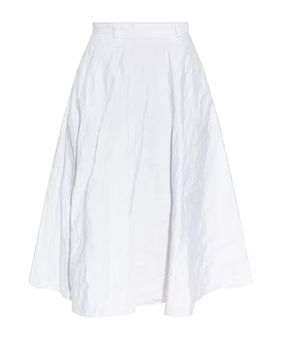 Moschino Flared A-line Skirt In White