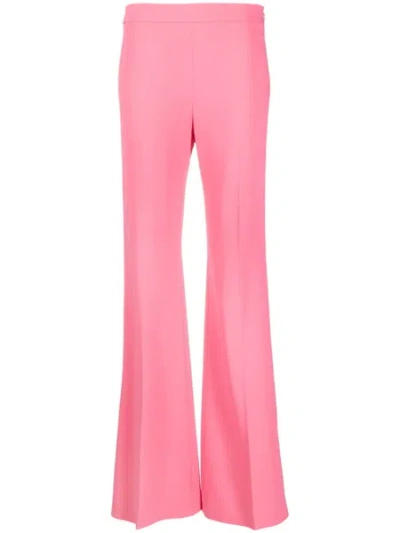 Moschino Flared Elephant Leg Pants In Pink