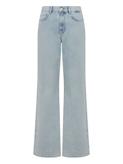 Moschino Flared Jeans In Blue
