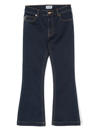 Moschino Kids' Flared Jeans In Blue