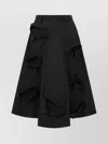 Moschino Flared Knee Length Skirt With Bow Accents
