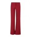 Moschino Stretch Crepe Flared Pants In Red