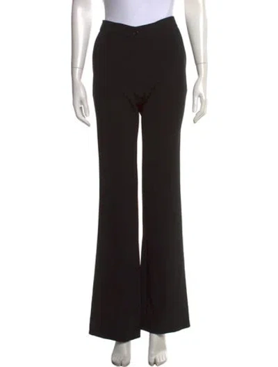 Pre-owned Moschino Flared Pants In Black