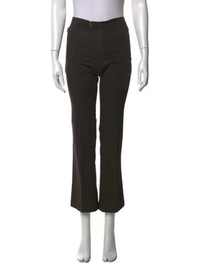 Pre-owned Moschino Flared Pants In Black