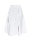 Moschino Flared A-line Skirt In White