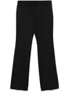Moschino Virgin Wool Trousers In Black