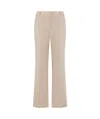 Moschino Wool Canvas Trousers In Nude