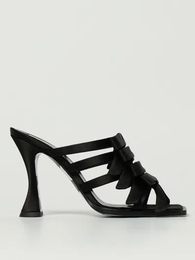 Moschino Flat Sandals  Couture Woman Color Black