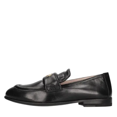 Moschino Flat Shoes In Black